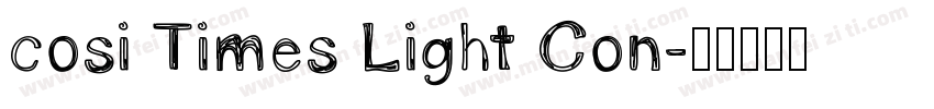 cosi Times Light Con字体转换